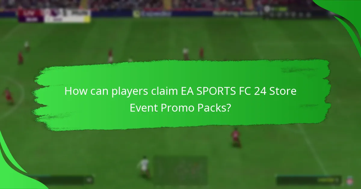 What contents can players expect in EA SPORTS FC 24 Store Event Promo Packs?
