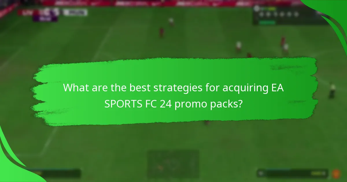 When are EA SPORTS FC 24 promo packs available?