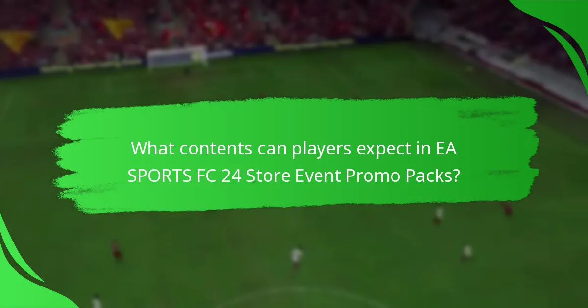 What is the pricing structure for EA SPORTS FC 24 Store Event Promo Packs?